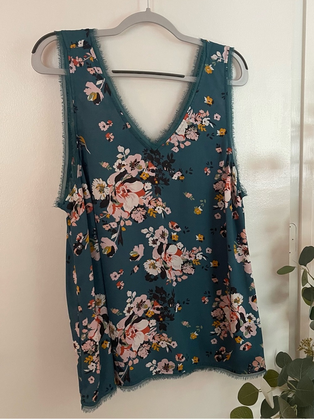 torrid Teal Floral V-Neck Camisole